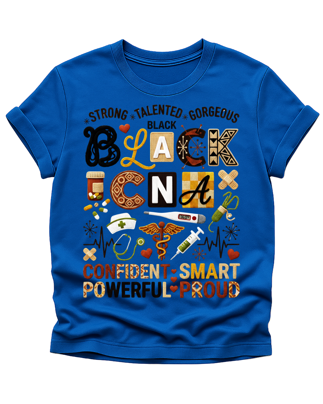 Strong. Talented. Gorgeous. Black CNA T-shirt